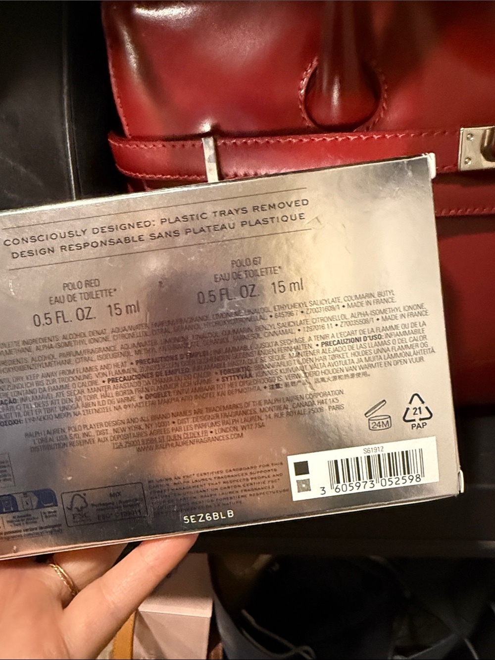 Ralph Lauren Gift Set with Black and Red Accents - Picture 2 of 2